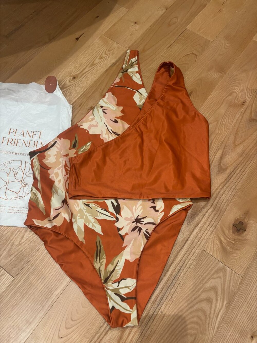 Baiia Terracotta Reversible One Piece & Orange Top | Women's 14